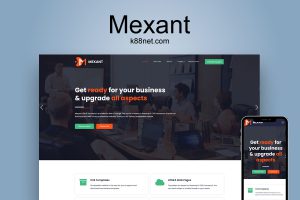 MEXANT全屏大BANNER大气绿色风格广告公司企业网站模板