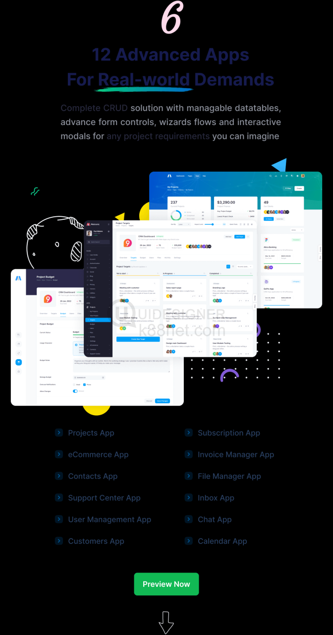 Metronic | Bootstrap HTML, VueJS, React, Angular, Asp.Net, Django & Laravel Admin Dashboard Theme - 12