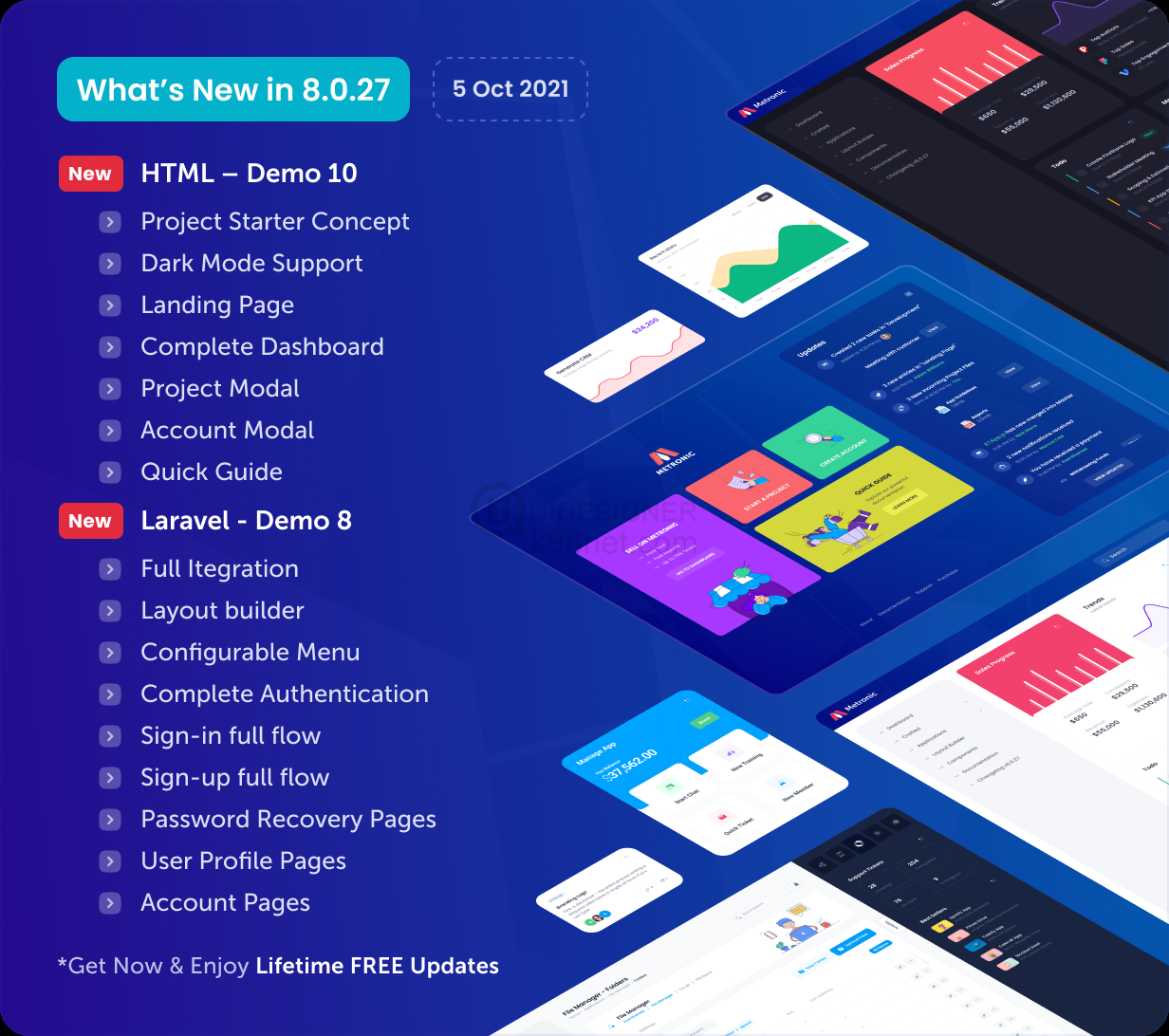 Metronic | Bootstrap HTML, VueJS, React, Angular, Asp.Net, Django & Laravel Admin Dashboard Theme - 27