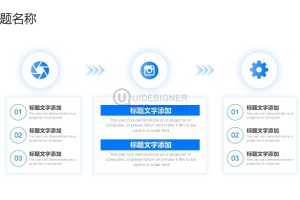 3项并列关系PPT信息图表
