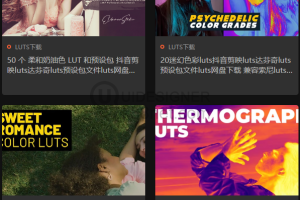 抖音剪映luts达芬奇调色luts预设包网盘 八羊网 免费下载地址 www.8y-ad.com
