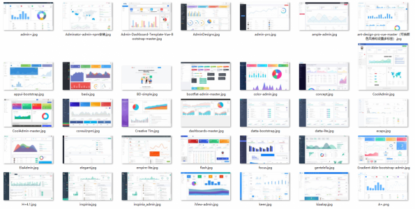 静态后台界面框架demo集合-纯html